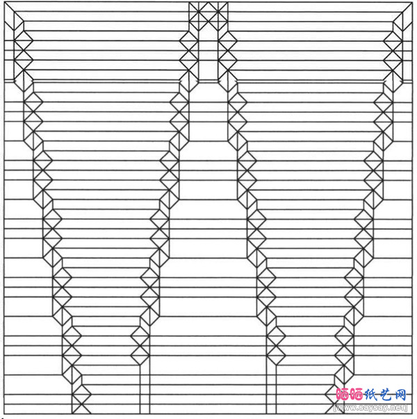 鲨鱼嘴手工折纸图解步骤6
