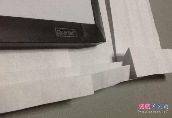 鲨鱼嘴手工折纸实拍教程图片步骤8