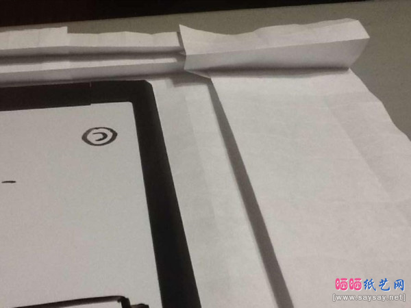 鲨鱼嘴手工折纸实拍教程图片步骤12