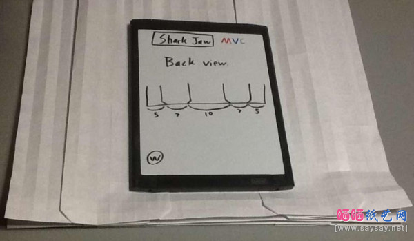 鲨鱼嘴手工折纸实拍教程图片步骤19