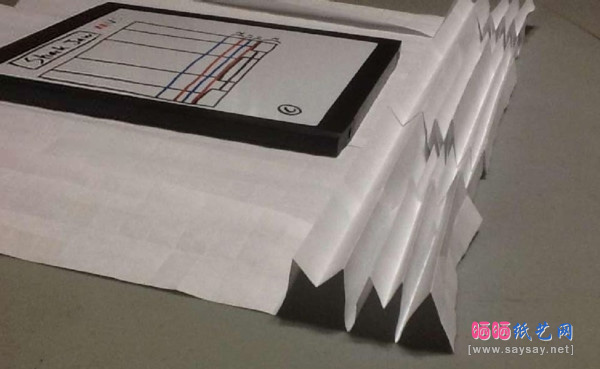 鲨鱼嘴手工折纸实拍教程图片步骤21