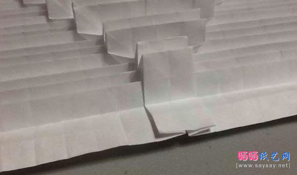 鲨鱼嘴手工折纸实拍教程图片步骤28