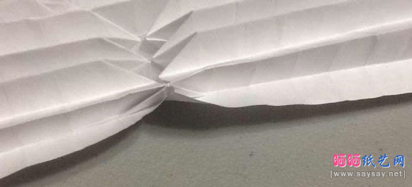 鲨鱼嘴手工折纸实拍教程图片步骤32