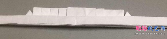 鲨鱼嘴手工折纸实拍教程图片步骤39