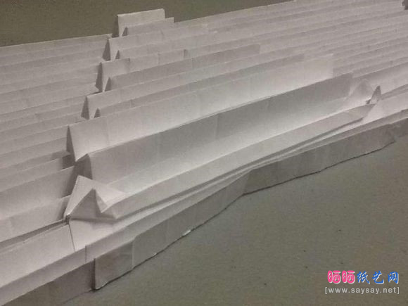 鲨鱼嘴手工折纸实拍教程图片步骤37