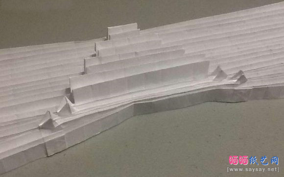 鲨鱼嘴手工折纸实拍教程图片步骤40