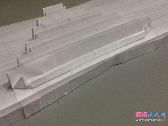 鲨鱼嘴手工折纸实拍教程图片步骤36