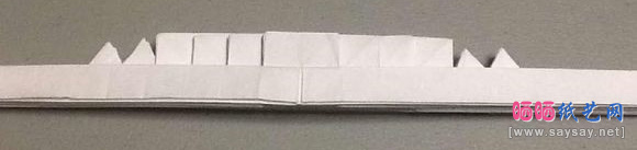 如何制作折纸鲨鱼嘴巴