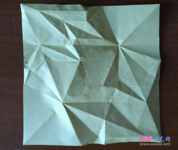 可爱的兔子帽折纸实拍教程聚拢图片步骤1