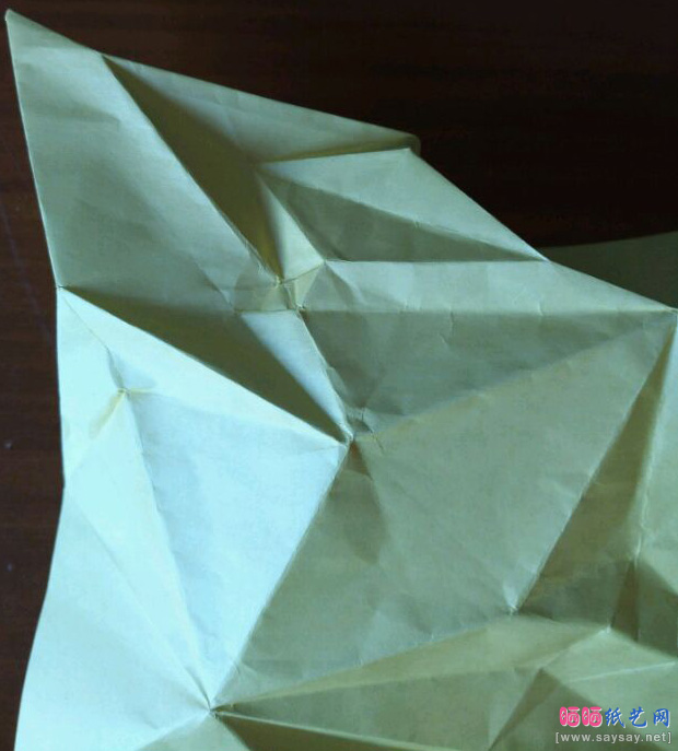 可爱的兔子帽折纸实拍教程聚拢图片步骤2