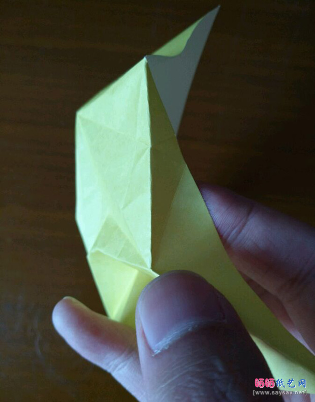 可爱的兔子帽折纸实拍教程聚拢图片步骤18