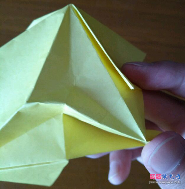 可爱的兔子帽折纸实拍教程聚拢图片步骤21