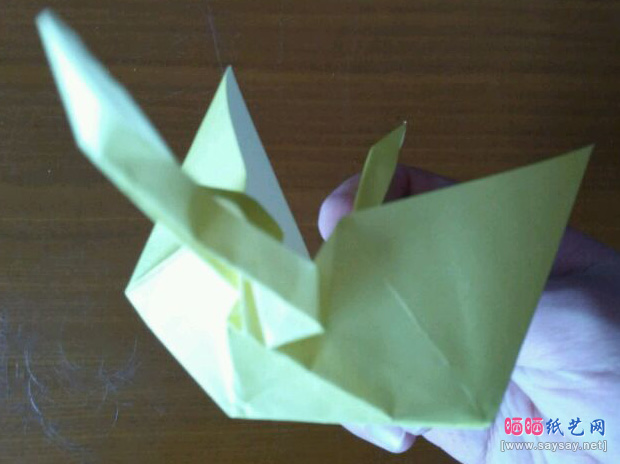 可爱的兔子帽折纸实拍教程聚拢图片步骤26