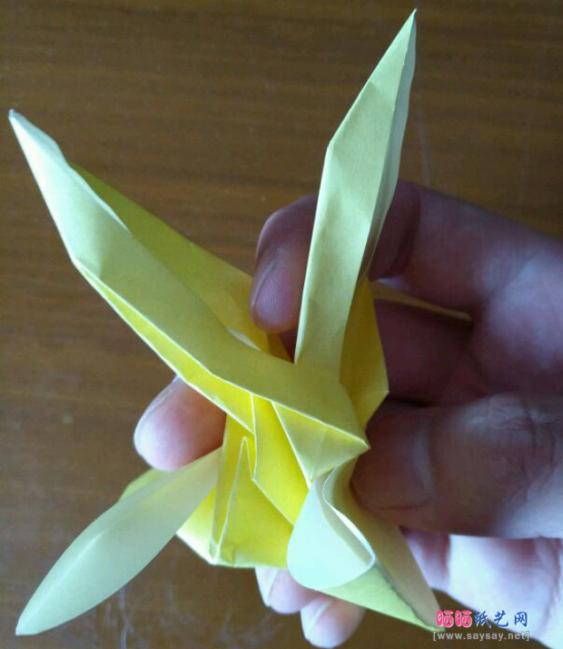 可爱的兔子帽折纸实拍教程聚拢图片步骤28