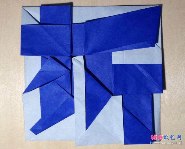 “折”字折纸成品图欣赏