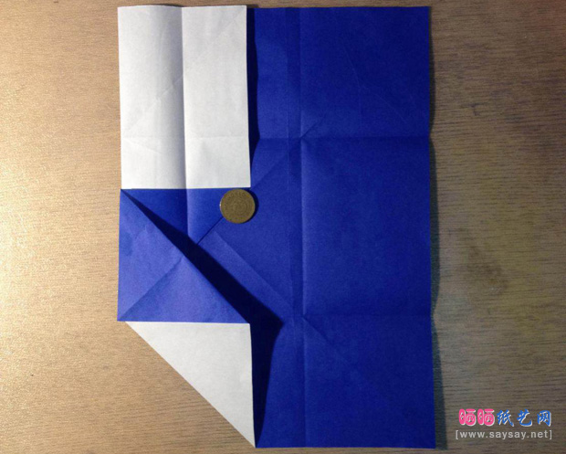 “折”字的折法实拍教程-汉字折纸