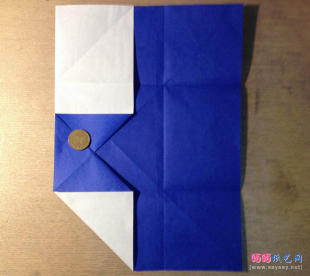 “折”字的折法实拍教程-汉字折纸