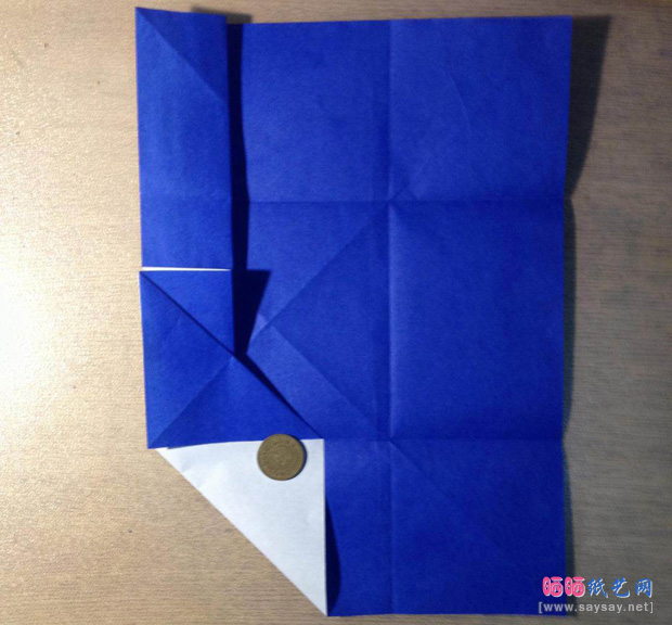 “折”字的折法实拍教程-汉字折纸