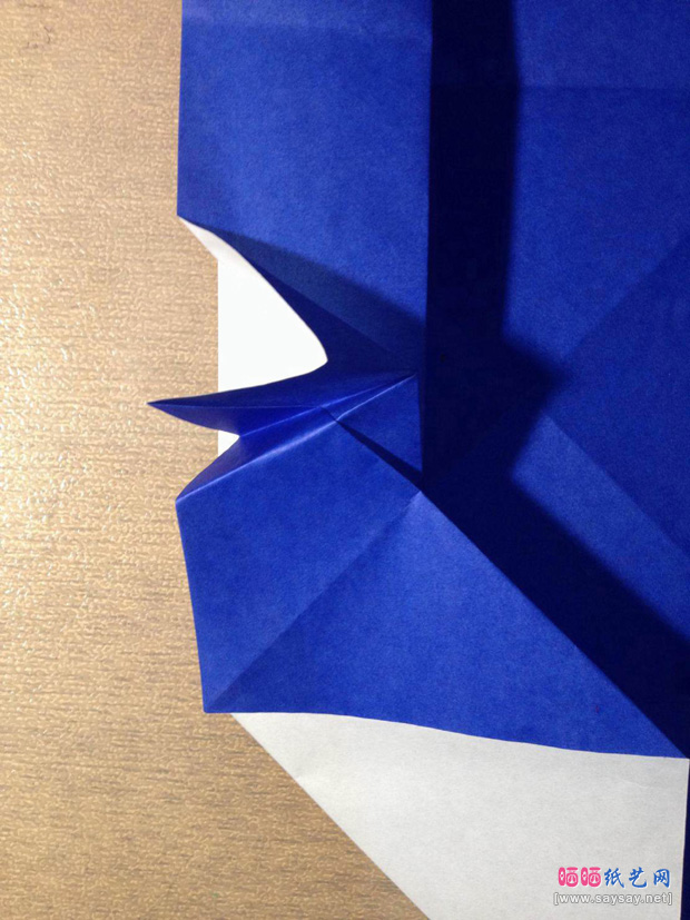 “折”字的折法实拍教程-汉字折纸