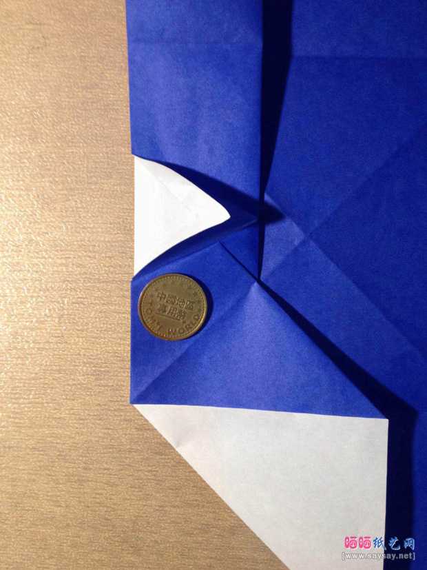 “折”字的折法实拍教程-汉字折纸