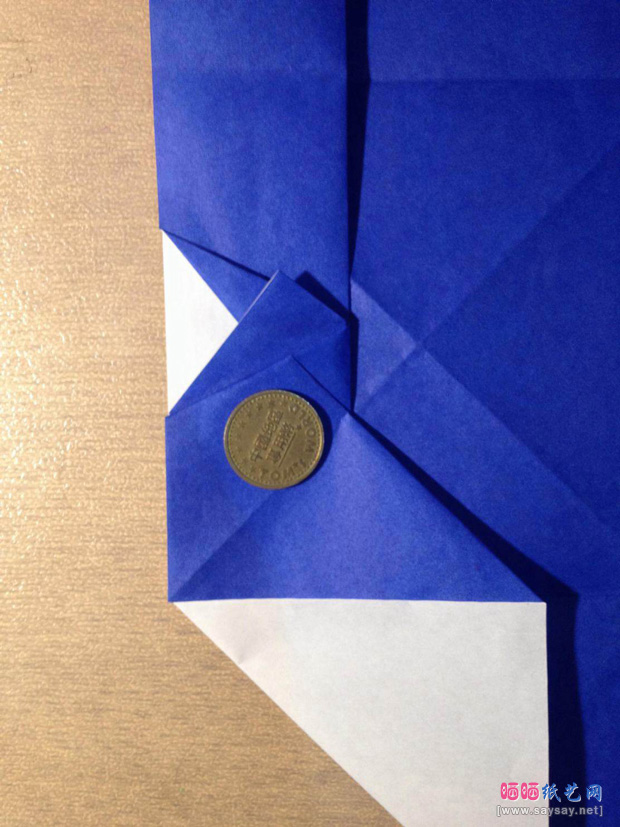 “折”字的折法实拍教程-汉字折纸
