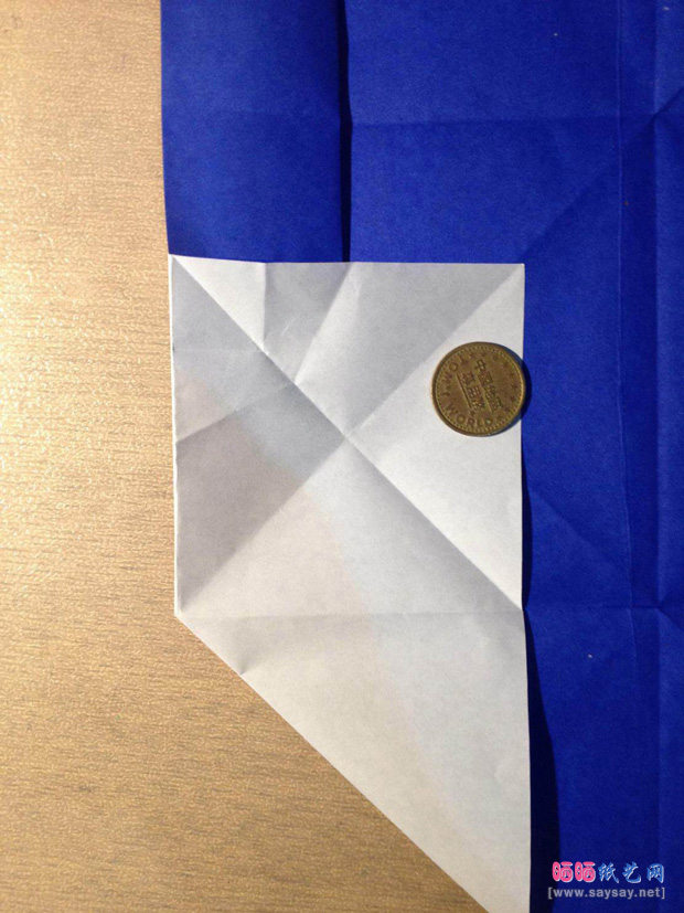 “折”字的折法实拍教程-汉字折纸