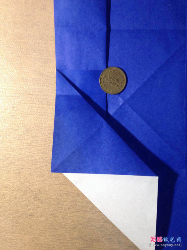 “折”字的折法实拍教程-汉字折纸