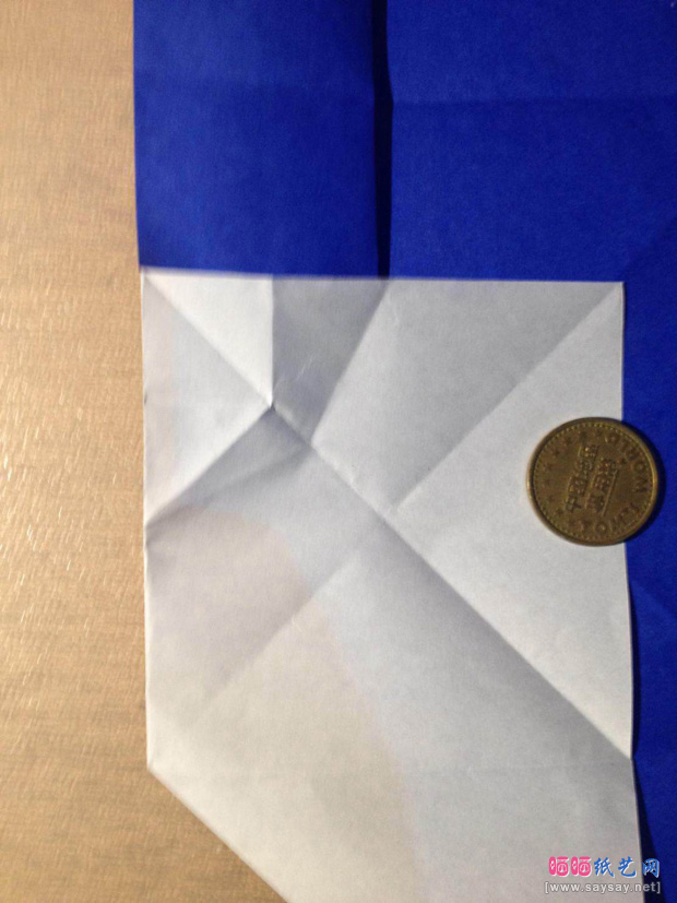“折”字的折法实拍教程-汉字折纸