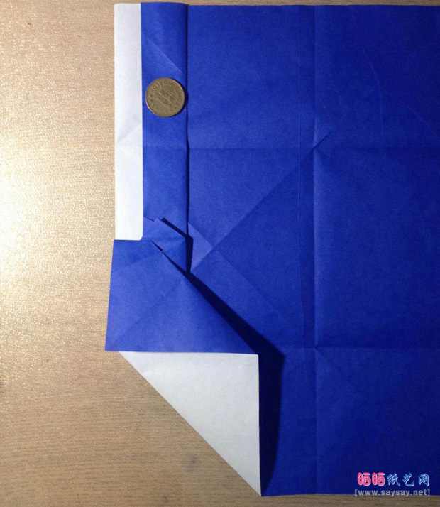 “折”字的折法实拍教程-汉字折纸