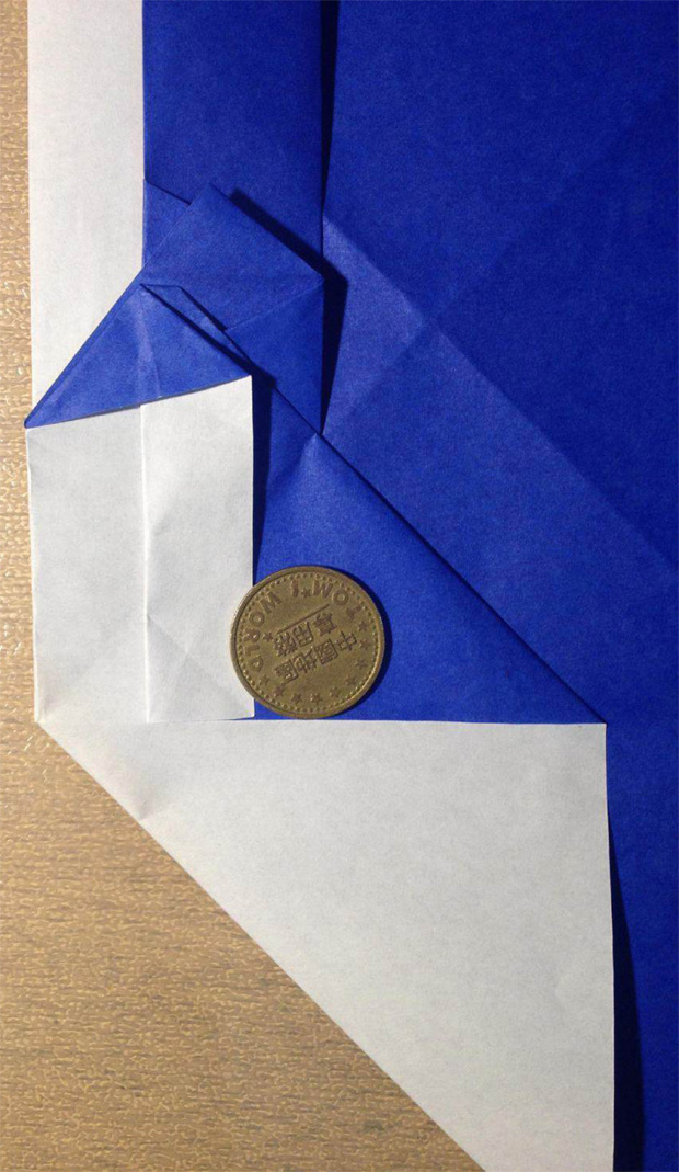 “折”字的折法实拍教程-汉字折纸