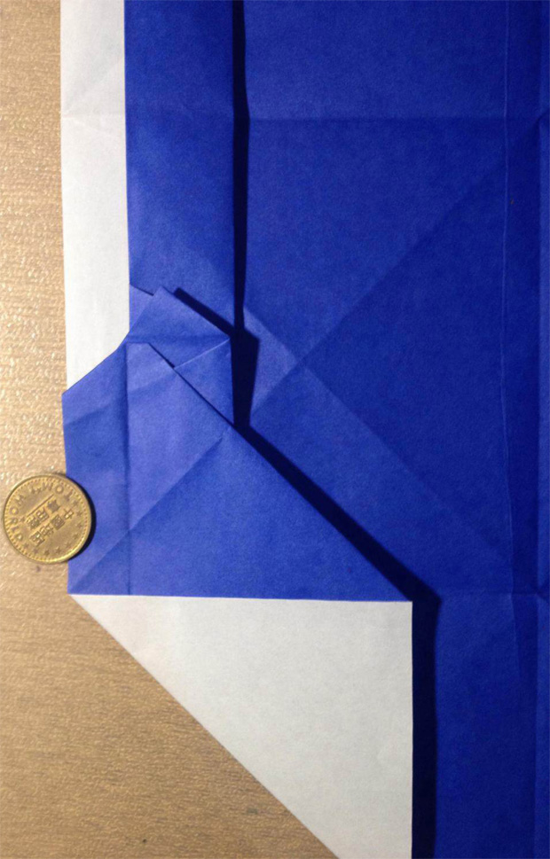 “折”字的折法实拍教程-汉字折纸