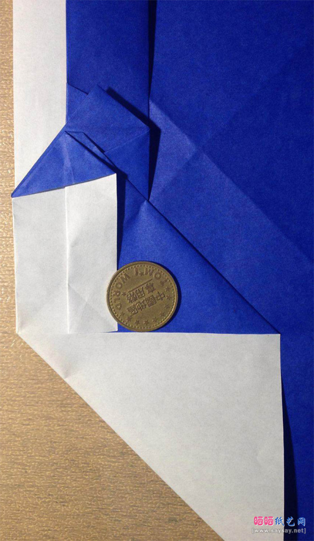“折”字的折法实拍教程-汉字折纸