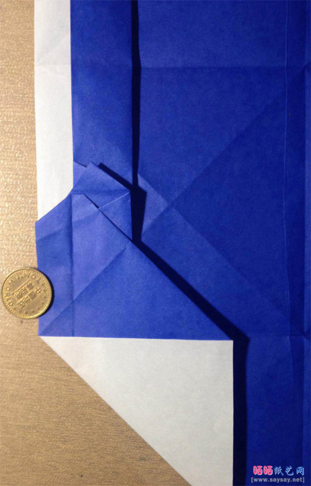 “折”字的折法实拍教程-汉字折纸