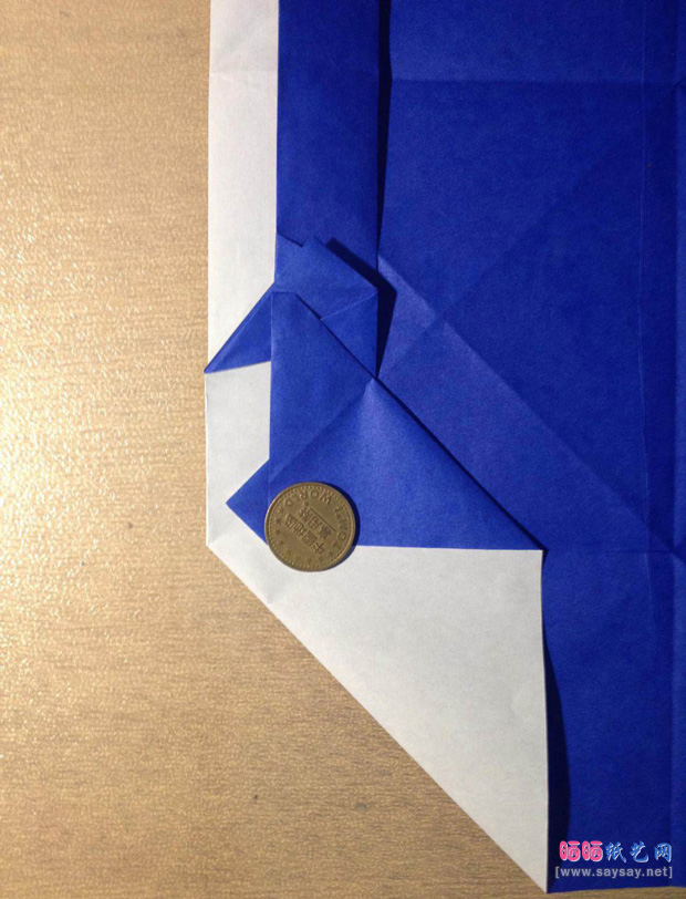 “折”字的折法实拍教程-汉字折纸