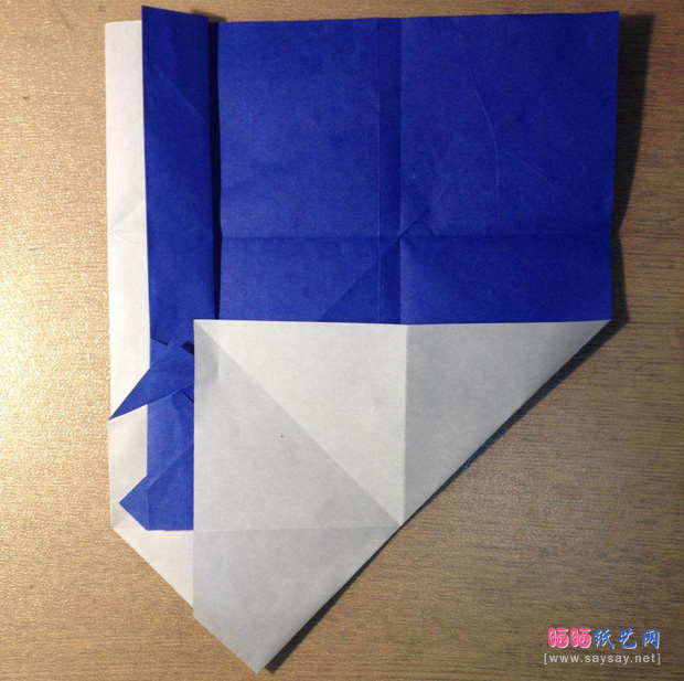 “折”字的折法实拍教程-汉字折纸