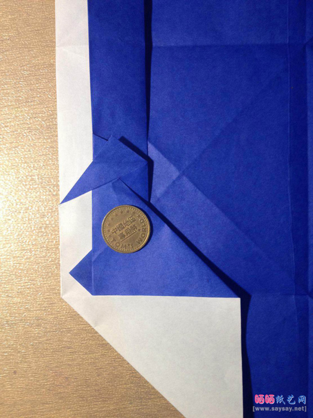 “折”字的折法实拍教程-汉字折纸