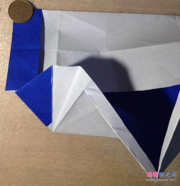 “折”字的折法实拍教程-汉字折纸