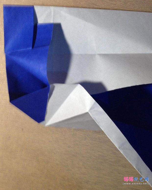 “折”字的折法实拍教程-汉字折纸