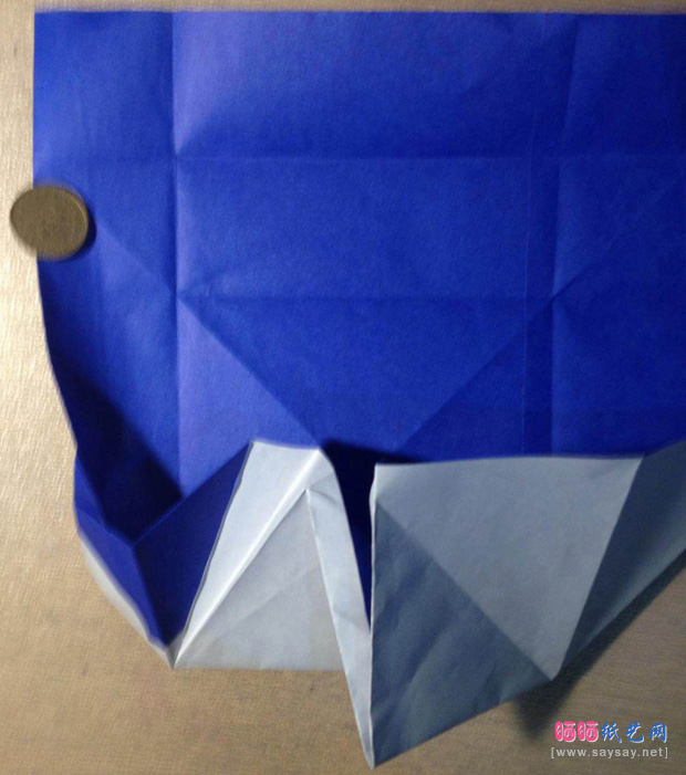 “折”字的折法实拍教程-汉字折纸