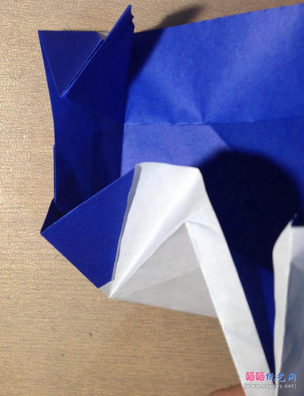 “折”字的折法实拍教程-汉字折纸