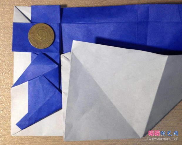 “折”字的折法实拍教程-汉字折纸