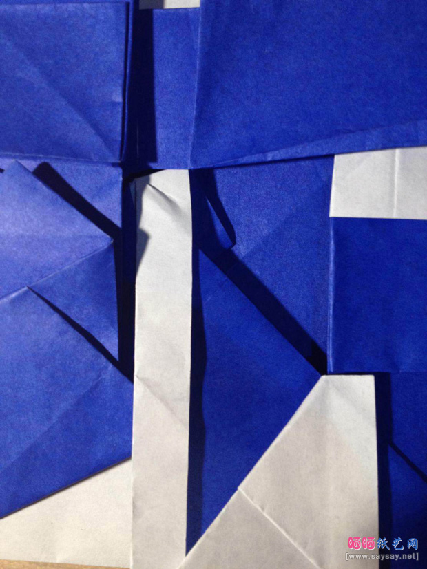 “折”字的折法实拍教程-汉字折纸