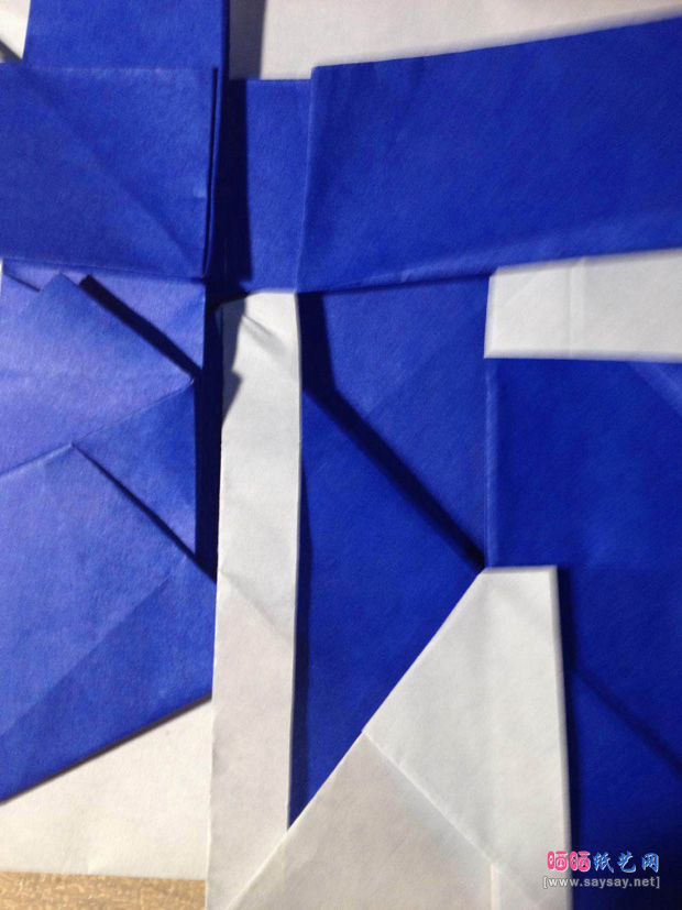 “折”字的折法实拍教程-汉字折纸