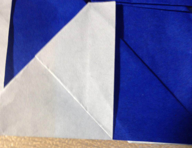 “折”字的折法实拍教程-汉字折纸