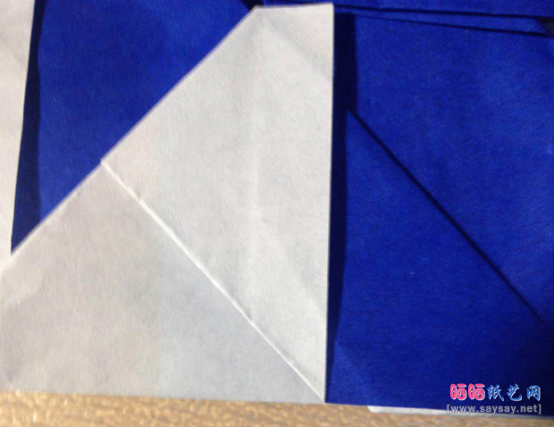 “折”字的折法实拍教程-汉字折纸