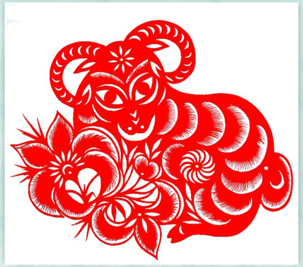 羊年剪纸 羊窗花剪纸图案大全图案11-www.saybb.net