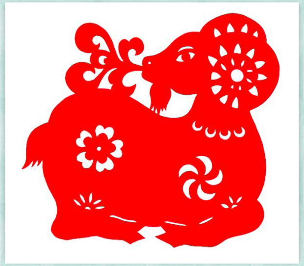 羊年剪纸 羊窗花剪纸图案大全图案17-www.saybb.net