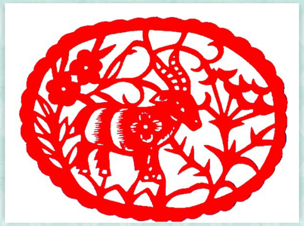羊年剪纸 羊窗花剪纸图案大全图案14-www.saybb.net