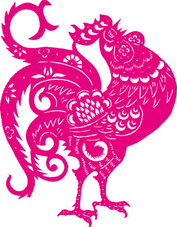 30多款鸡年剪纸图案素材大全12