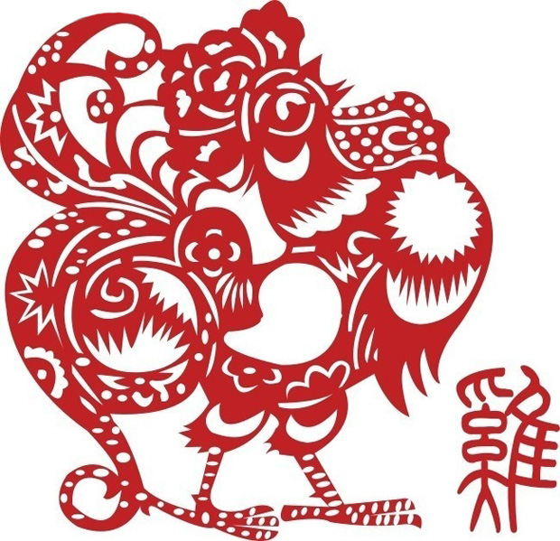 30多款鸡年剪纸图案素材大全25